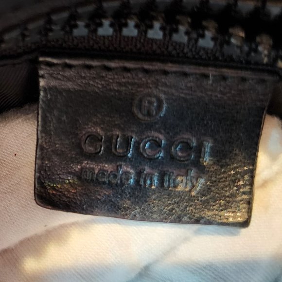 Sold-Gucci Messenger Bag Canvas Nylon Razor Black - Picture 8 of 12